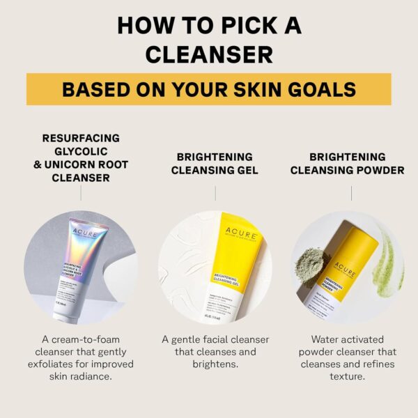 Acure Brightening Cleansing Gel - Vegan Cleanser for Radiant Skin - Pomegranate, Blackberry and Acai Infused - Antioxidant-Rich Gentle Formula for All Skin Types - 4 Fl Oz - Image 6