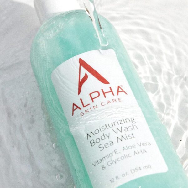 Alpha Skin Care Moisturizing Body Wash | Anti-Aging Formula | Glycolic Alpha Hydroxy Acid (AHA) | Vitamin E and Aloe Vera | Conditions and Soothes | For All Skin Types | 12 Fl Oz - Image 3