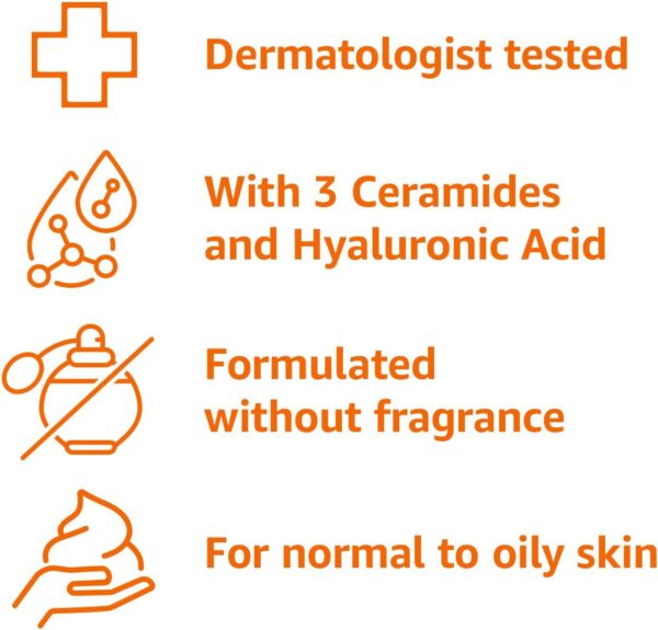 Amazon Basics Foaming Facial Cleanser with Ceramides and Hyaluronic Acid, Fragrance-Free, 12 Fl Oz, Pack of 1 - Image 3
