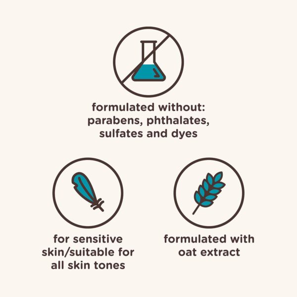 Aveeno Kids Sensitive Skin Face and Body Wash with Oat Extract, Gently Washes Away Dirt and Germs Without Drying, Tear-Free and Suitable for All Skin Tones, Hypoallergenic, 18 fl. Oz - Image 6