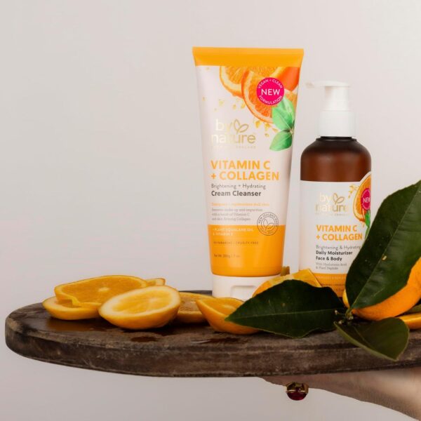 By Nature Vitamin C + Collagen Cream Cleanser, 7oz - Face Wash for Women, Facial Cleanser, Face Cleanser, Facewash Womens, Hydrating Facial Cleanser for Women, Jabon Facial Wash, Jabn Para La Cara - Image 4