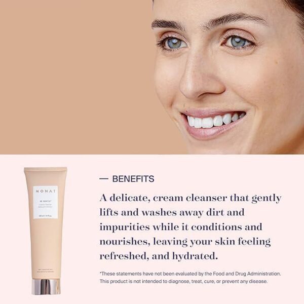Creamy Cleanser Be Gentle, Gentle Facial Cleanser Cleanses Impurities w/out Stripping the Skin. Creamy Face Wash Gentle Cleanser. Face Moisturizer Hydrating Cleanser - 120 ml / 4.0 fl. oz - Image 3