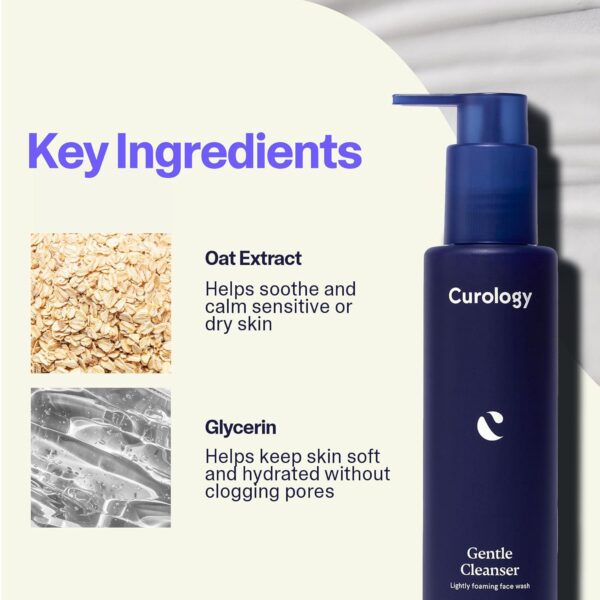 Curology Gentle Facial Cleanser, Lightly Foaming Face Wash, For Sensitive, Dry or Oily Skin Types, Hydrating Gel Texture, Fragrance Free Skin Care, 5 fl oz - Image 4