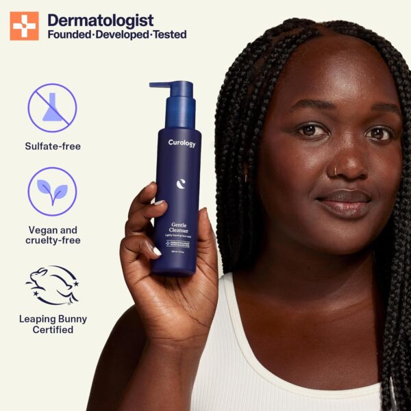 Curology Gentle Facial Cleanser, Lightly Foaming Face Wash, For Sensitive, Dry or Oily Skin Types, Hydrating Gel Texture, Fragrance Free Skin Care, 5 fl oz - Image 3