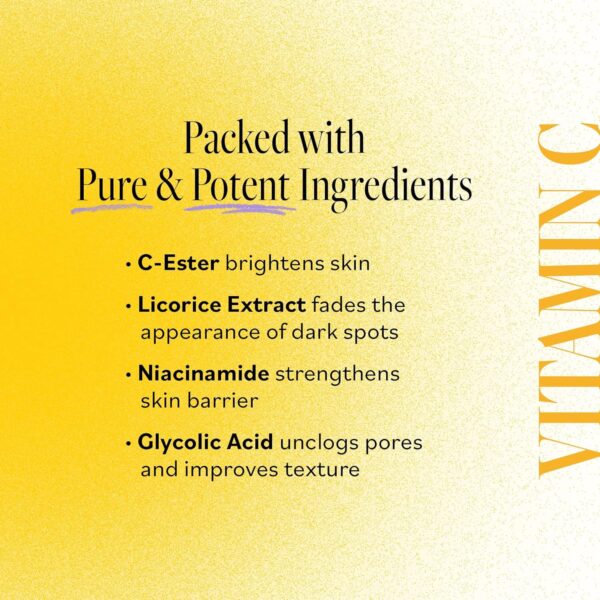 DERMA E Vitamin C Cleanser, Daily Brightening Cleanser, Hydrating Face Wash to Even Skin Tone, Moisturizing Face Cleanser for a Radiant Glow, 6 Fl Oz - Image 4