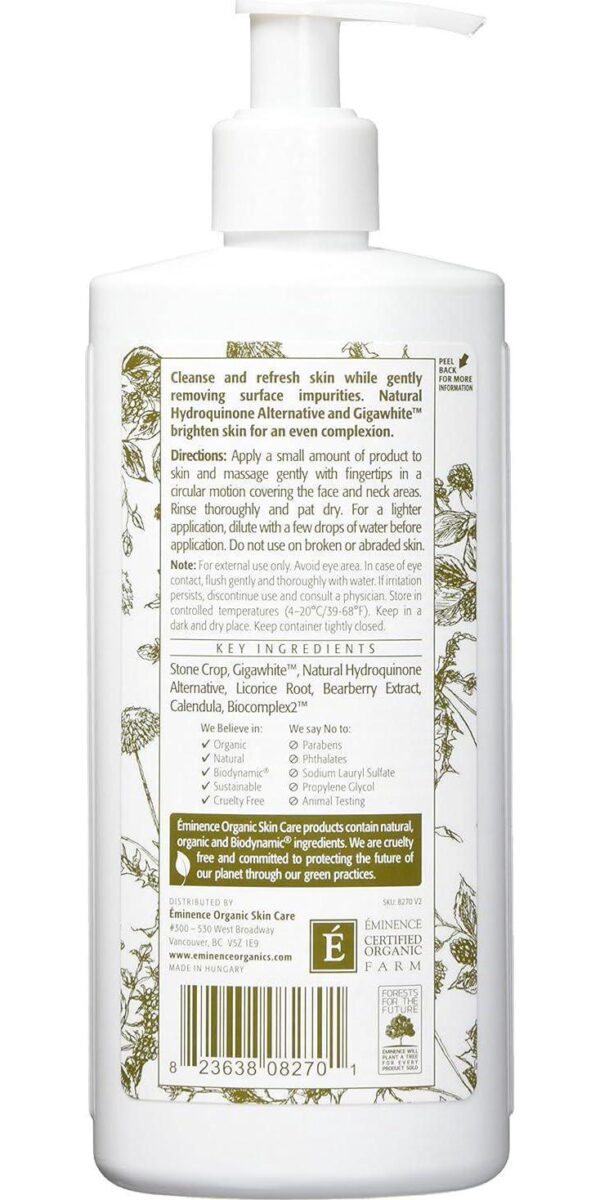Eminence Bright Skin Cleanser, 8.4 Ounce - Image 2