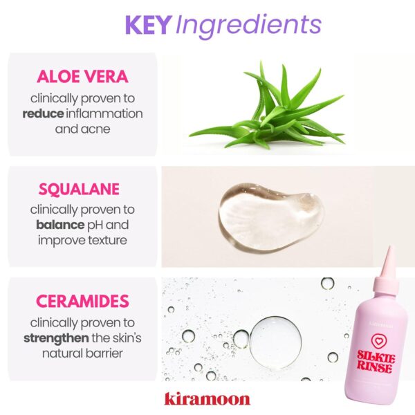Face Wash Silkie Rinse Hydrating Gentle Face Cleanser for Dry or Sensitive Skin - Hydrating Makeup Remover and Face Wash w/Ceramides and Squalane - Image 5
