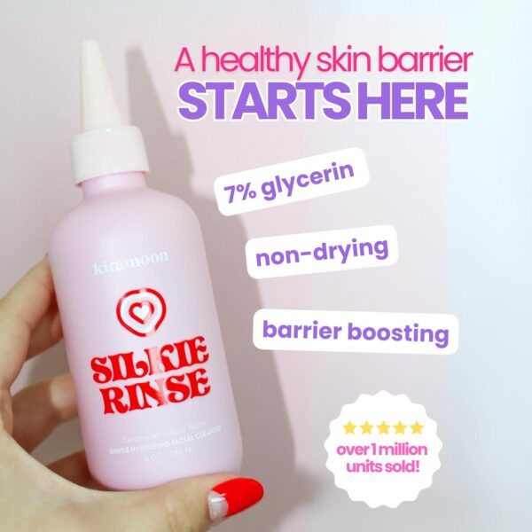 Face Wash Silkie Rinse Hydrating Gentle Face Cleanser for Dry or Sensitive Skin - Hydrating Makeup Remover and Face Wash w/Ceramides and Squalane - Image 2