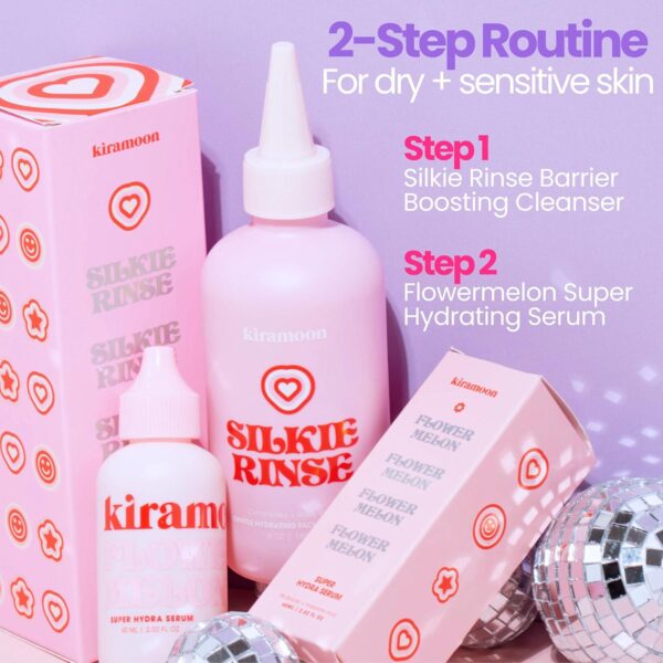 Face Wash Silkie Rinse Hydrating Gentle Face Cleanser for Dry or Sensitive Skin - Hydrating Makeup Remover and Face Wash w/Ceramides and Squalane - Image 9