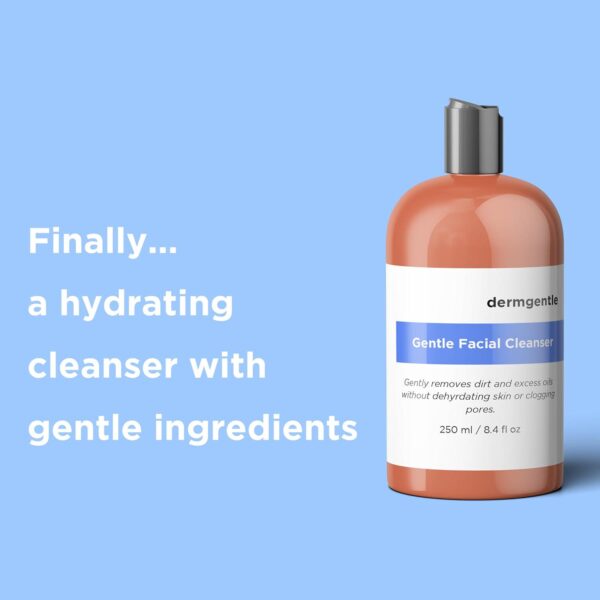 Gentle Facial Cleanser for Sensitive Skin, Hydrating Face Wash for All Skin Types, Gently Cleanses Face Without Over Drying, For All Skin Types, Daily Face Wash, Oil-Free, Soap-Free, 8.4 fl. oz - Image 2