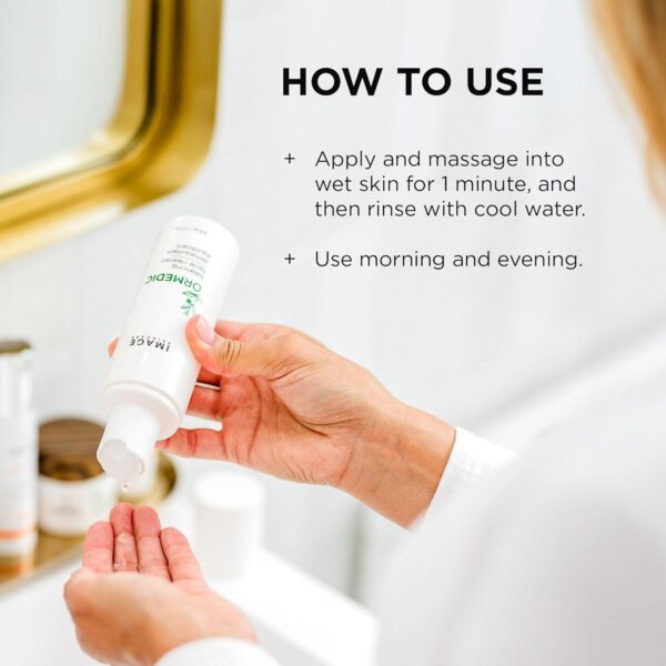IMAGE Skincare, Ormedic pH Balancing Facial Cleanser, Mild Foaming and Hydrating Face Wash with Aloe Vera - Image 5