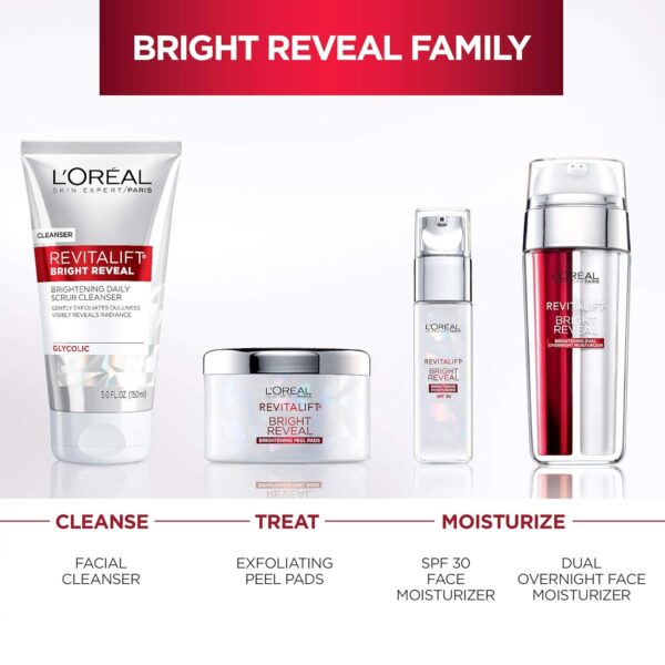 L'Oreal Paris Revitalift Bright Reveal Anti-Aging Facial Cleanser with Glycolic Acid 5 fl. oz (Pack of 2) - Image 4