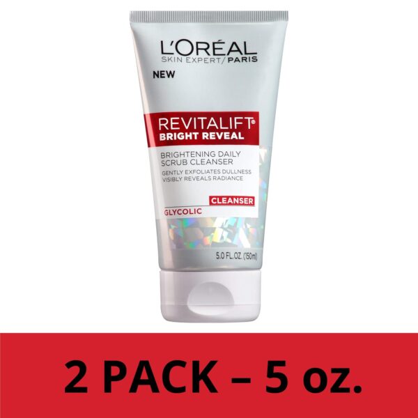 L'Oreal Paris Revitalift Bright Reveal Anti-Aging Facial Cleanser with Glycolic Acid 5 fl. oz (Pack of 2) - Image 7
