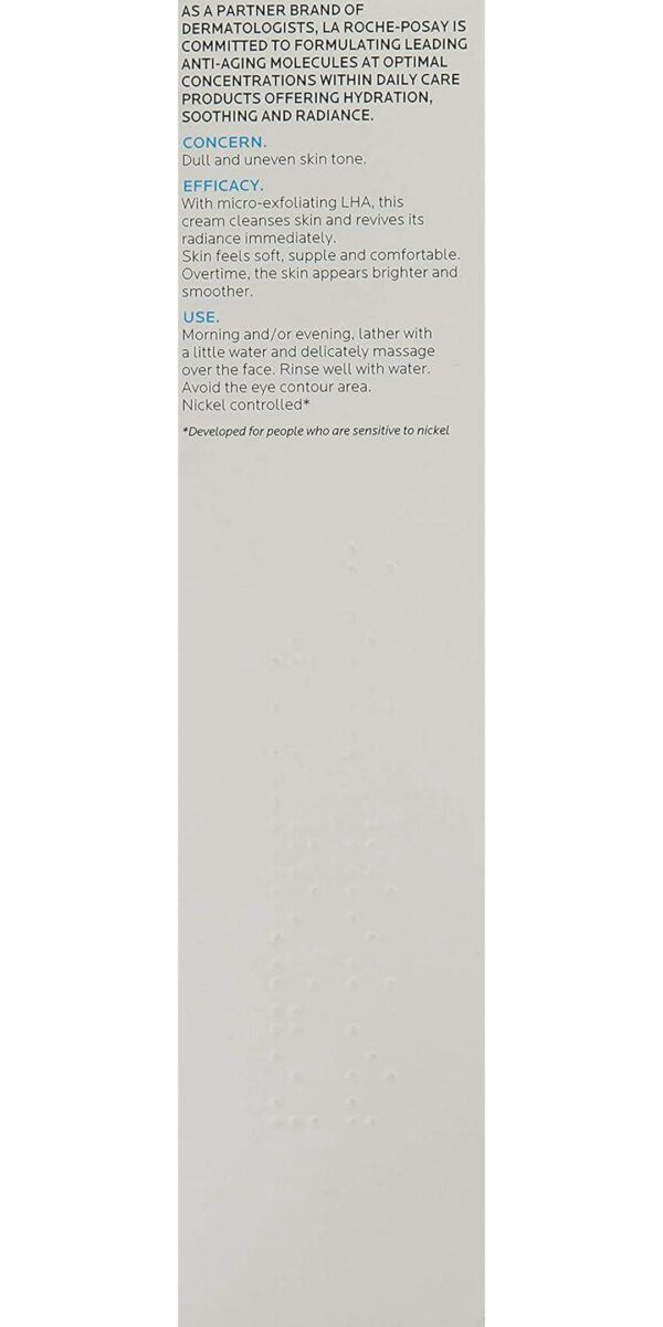 La Roche-Posay Pigmentclar Brightening Face Cleanser, Exfoliating Face Wash with LHAs, Dark Spot Remover and Skin Tone Brightening, Fragrance Free Foaming Cream Cleanser (Pack of 1) - Image 11