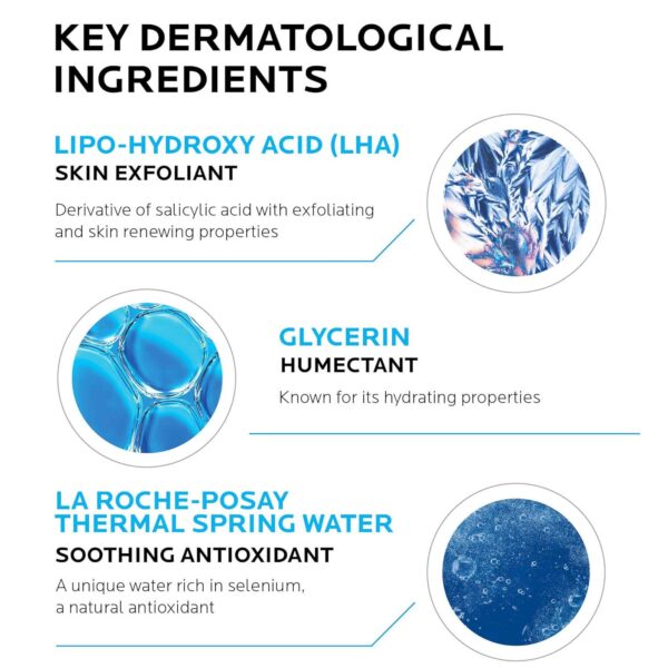La Roche-Posay Pigmentclar Brightening Face Cleanser, Exfoliating Face Wash with LHAs, Dark Spot Remover and Skin Tone Brightening, Fragrance Free Foaming Cream Cleanser (Pack of 1) - Image 4