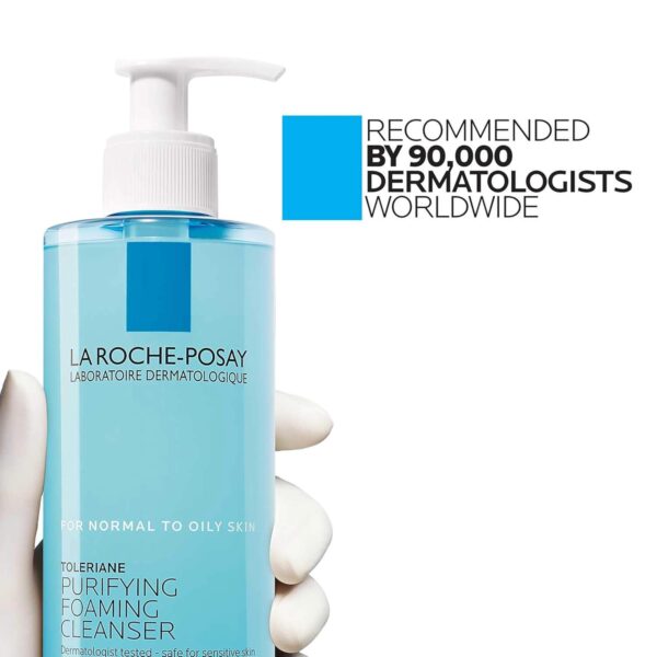 La Roche-Posay Toleriane Purifying Foaming Facial Cleanser, Oil Free Face Wash for Oily Skin and for Sensitive Skin with Niacinamide, Pore Cleanser Won t Dry Out Skin, Unscented - Image 9