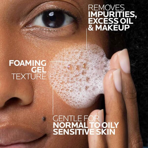 La Roche-Posay Toleriane Purifying Foaming Facial Cleanser, Oil Free Face Wash for Oily Skin and for Sensitive Skin with Niacinamide, Pore Cleanser Won t Dry Out Skin, Unscented - Image 2