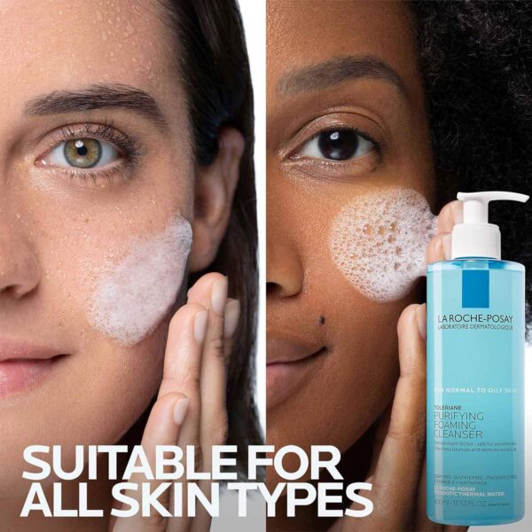 La Roche-Posay Toleriane Purifying Foaming Facial Cleanser, Oil Free Face Wash for Oily Skin and for Sensitive Skin with Niacinamide, Pore Cleanser Won t Dry Out Skin, Unscented - Image 5