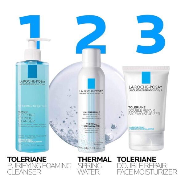 La Roche-Posay Toleriane Purifying Foaming Facial Cleanser, Oil Free Face Wash for Oily Skin and for Sensitive Skin with Niacinamide, Pore Cleanser Won t Dry Out Skin, Unscented - Image 8