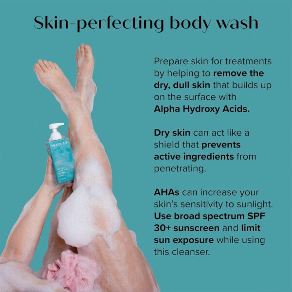 MEDIX 5.5 Exfoliating AHA Glycolic Acid Face and Body Scrub Cleanser + Retinol Moisturizing Body Cream Lotion Skin Care 2PC Set | Alpha Hydroxy Acid and Lactic Acid Foaming Body Wash and Face Wash, 2-PC - Image 5