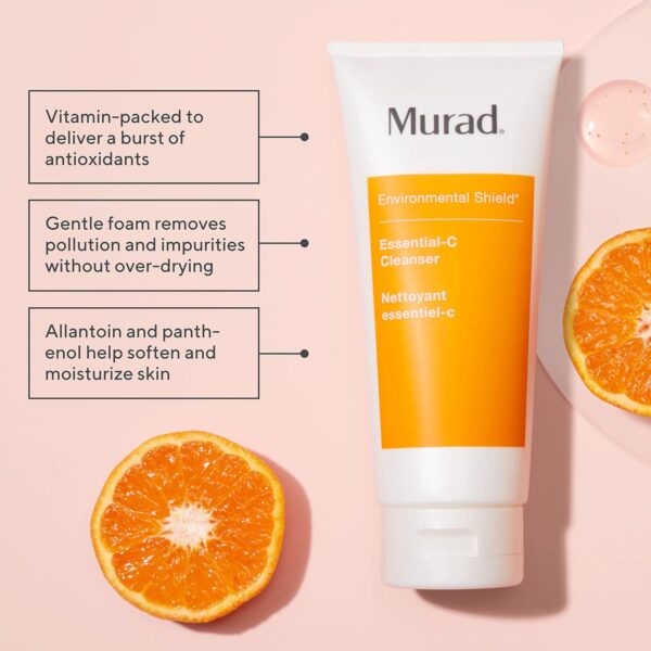 Murad Essential-C Cleanser - Environmental Shield Foaming Face Wash Gel - Vitamin and Antioxidant Rich Treatment Backed by Science - Image 2