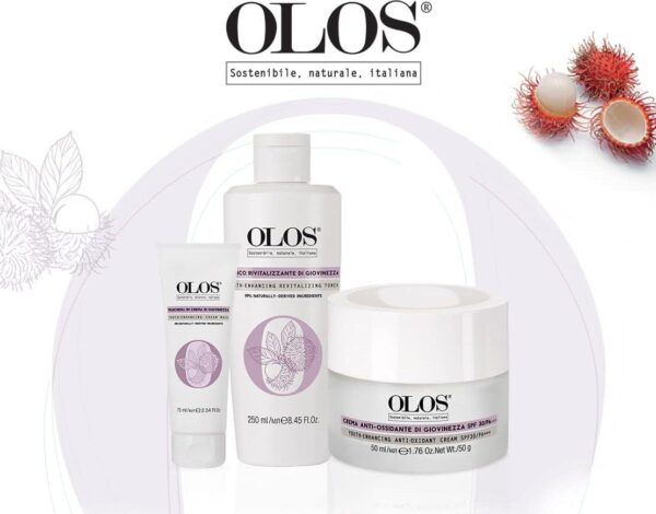 OLOS Youth-Enhancing Cleansing Cream - Facial Cleanser - Makeup Remover with Aloe and Rambutan Extracts - Skin Care Cream for Sensitive Skin - 8.4 Oz - Image 5