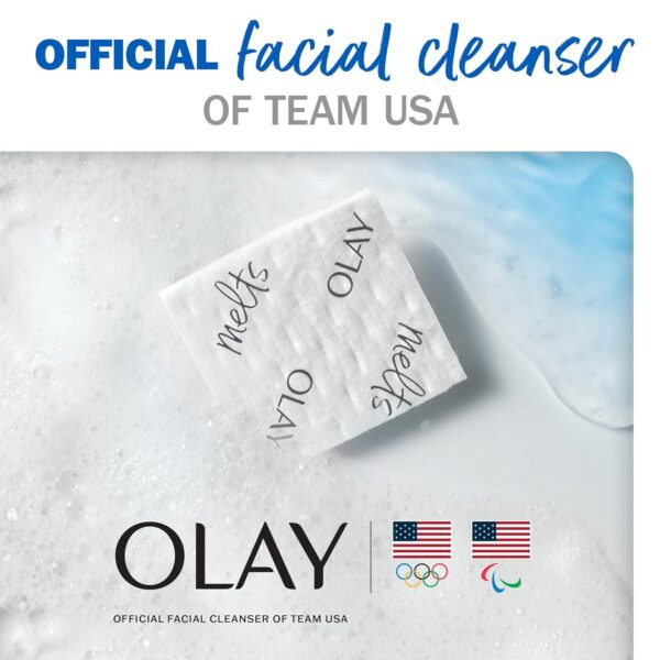 Olay Cleansing Melts + Retinol Face Cleanser, 64 ct. total (2 x 32 ct.), Water-Activated Face Wash to Clean, Tone, and Refresh - Image 6