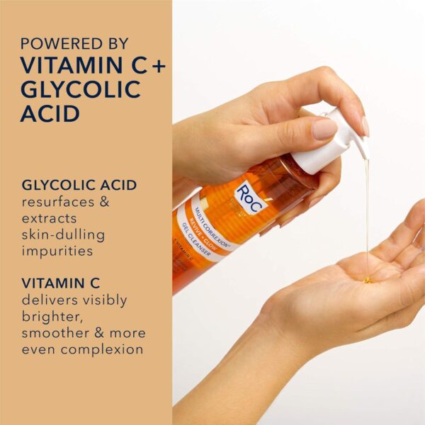 RoC Multi Correxion Revive + Glow Facial Cleanser with Vitamin C and Glycolic Acid, 6 Ounces (Pack of 1) - Image 3