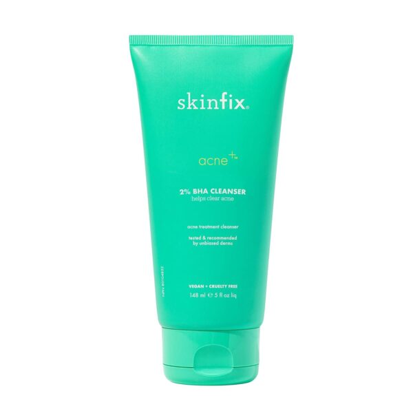 Skinfix Acne+ BHA Cleanser: Multi-Level Pore Resurfacing, Deep Pore and Acne-Fighting Cleanser Helps Reduce Blemish Size, Redness and Excess Oil, 5 Fl Oz