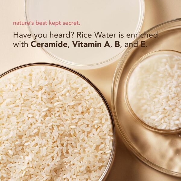 The Face Shop Rice Water Bright Foaming Facial Cleanser with Ceramide, Gentle Face Wash for Hydrating and Moisturizing, Vegan Face Cleanser, Makeup Remover - Image 8