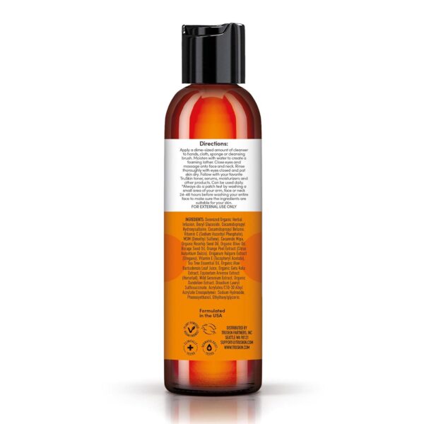 TruSkin Vitamin C Cleanser, 4 fl oz (Pack of 1) | Vitamins C and E, Rosehip Oil, Aloe Vera, MSM - Image 7