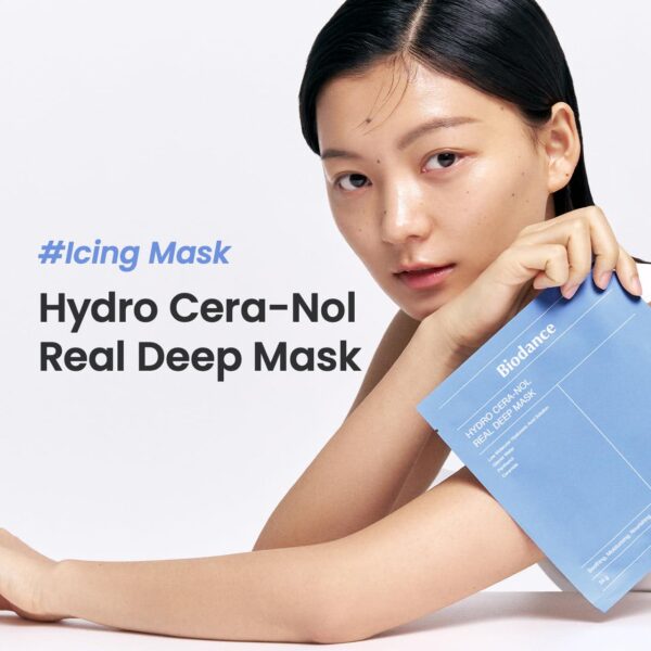 BIODANCE Hydro Cera-nol Real Deep Mask, Overnight Hydrogel Mask, Soothing, Moisturizing, Nourishing, 1.19oz(34g) x 4ea - Image 2