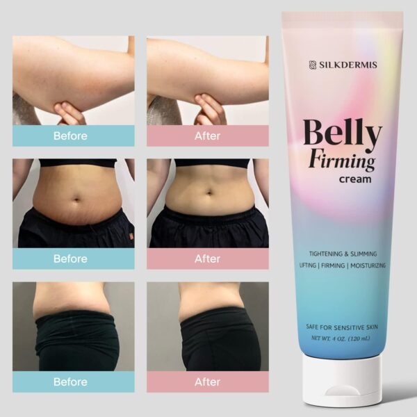B Flat Belly Firming Cream - Skin Tightening and Cellulite Cream for Stomach, Thighs and Butt, Moisturizing Firming Lotion with Powerful Natural Ingredients , 120 ML - Image 5