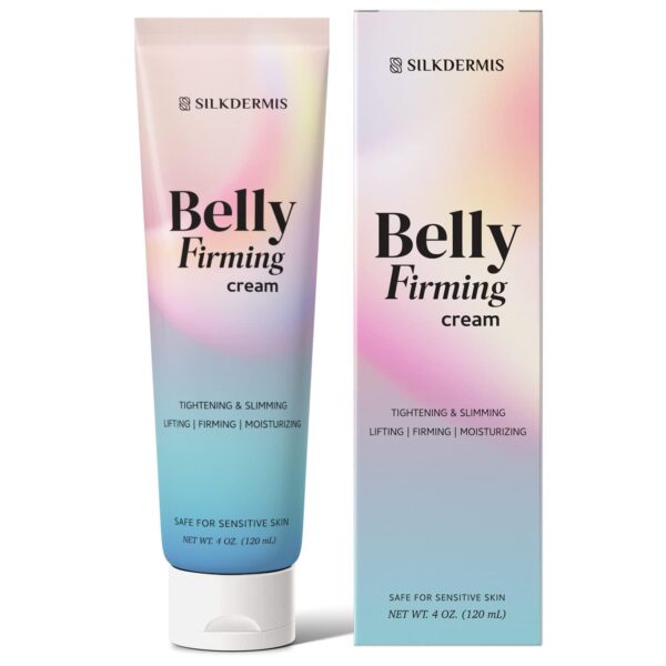 B Flat Belly Firming Cream - Skin Tightening and Cellulite Cream for Stomach, Thighs and Butt, Moisturizing Firming Lotion with Powerful Natural Ingredients , 120 ML