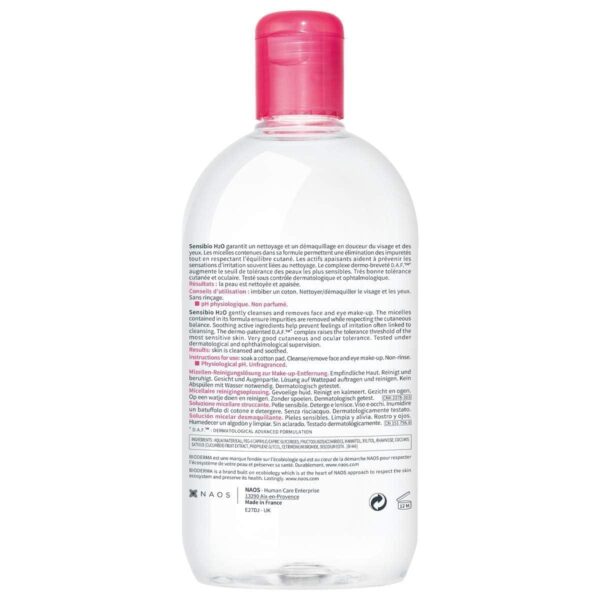 Bioderma Sensibio H2O Micellar Water, Makeup Remover, Gentle for Skin, Fragrance-Free and Alcohol-Free, No Rinse Skincare With Micellar Technology for Normal To Sensitive Skin Types - Image 2