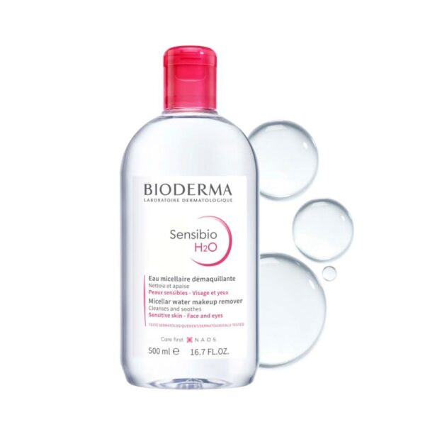 Bioderma Sensibio H2O Micellar Water, Makeup Remover, Gentle for Skin, Fragrance-Free and Alcohol-Free, No Rinse Skincare With Micellar Technology for Normal To Sensitive Skin Types - Image 4