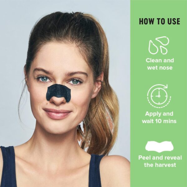 Bioré Charcoal Deep Cleansing Pore Strips for Men, Nose Strips for Blackhead Removal on Oily Skin, Features C-Bond Technology with Instant Pore Unclogging, 6 Count - Image 2