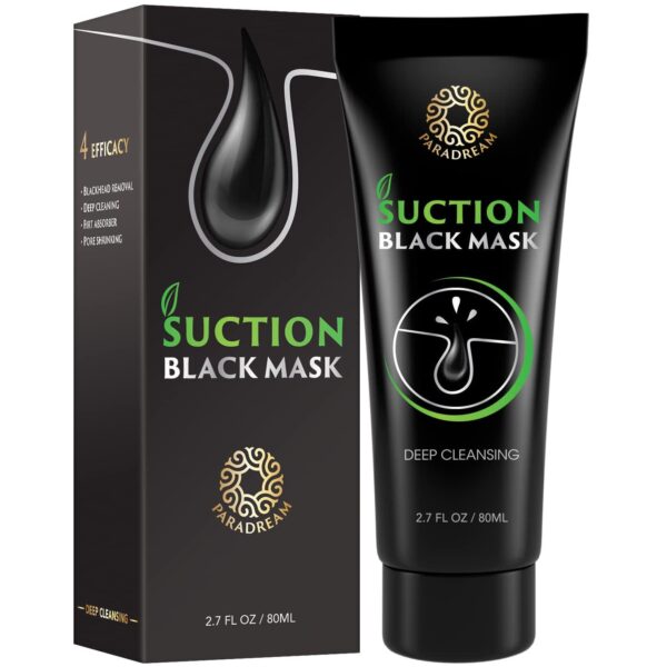 Blackhead Remover Mask, Charcoal Face Mask for Black Head Remover, Blackhead Peel Off Face Mask Pore Cleaner Helps Men and Women Face Skin Care - 2.7 Ounce (80mL)