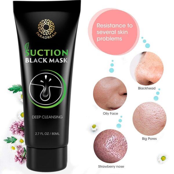 Blackhead Remover Mask, Charcoal Face Mask for Black Head Remover, Blackhead Peel Off Face Mask Pore Cleaner Helps Men and Women Face Skin Care - 2.7 Ounce (80mL) - Image 5