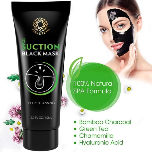 Blackhead Remover Mask, Charcoal Face Mask for Black Head Remover, Blackhead Peel Off Face Mask Pore Cleaner Helps Men and Women Face Skin Care - 2.7 Ounce (80mL) - Image 6