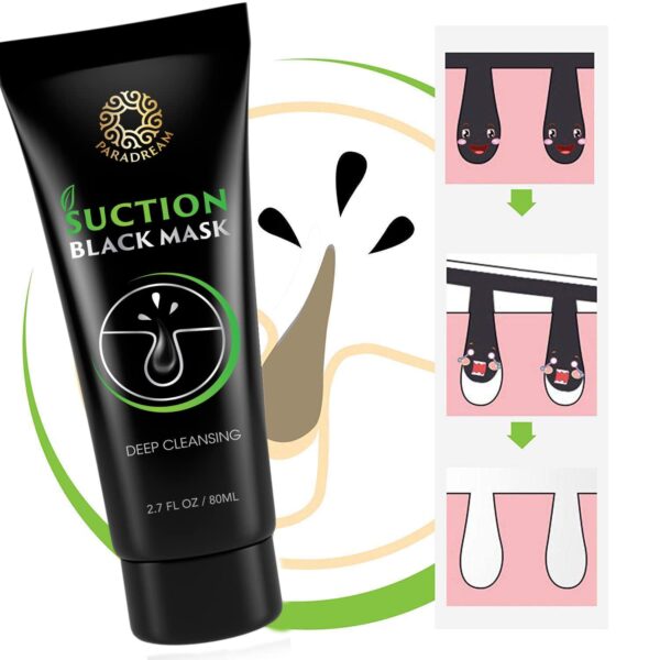 Blackhead Remover Mask, Charcoal Face Mask for Black Head Remover, Blackhead Peel Off Face Mask Pore Cleaner Helps Men and Women Face Skin Care - 2.7 Ounce (80mL) - Image 4
