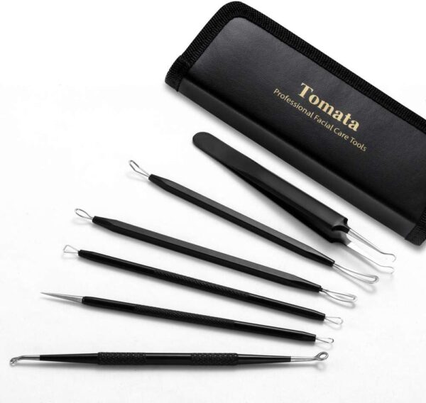 Blackhead Remover Pimple Popper Tool Kit - (6 Piece Kit) - Professional Stainless Pimples Comedone Extractor Removal Tool - Image 5