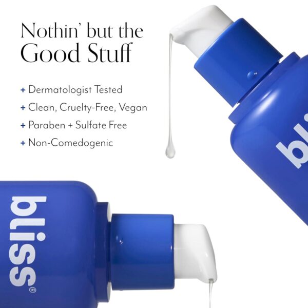 Bliss Renew and Smooth Glycolic Acid Night Skincare Face Serum | AHA Resurfacing Treatment for Smoother, Brighter Skin | Gentle Exfoliating Blend with Polyhydroxy Acids | Vegan and Cruelty-Free | 1 Fl Oz - Image 4