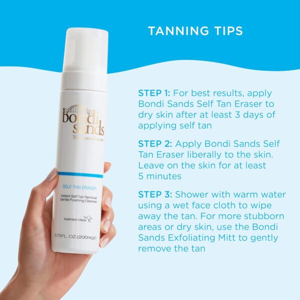 Bondi Sands Self Tan Eraser, Moisturizing, Cleansing, Gentle Formula Removes Self-Tanner and Preps Skin for Reapplication, Vegan + Cruelty-Free - Image 5