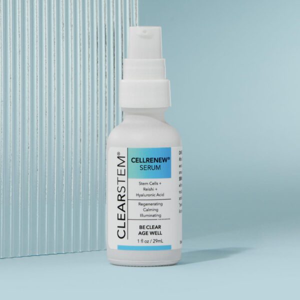 CLEARSTEM - CELLRENEW - Collagen Stem Cell Serum - Acne + Youthful Skin Face Serum - Hyaluronic Acid, Reishi, Aloe Vera - Facial Skin Care Products - Vegan, Gluten Free, Cruelty Free - 1 fl oz / 29ml - Image 7