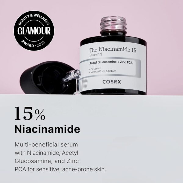 COSRX 15% Niacinamide Face Serum, 0.67 fl oz, Pore Minimizer Serum for Face, Even Skin Tone, Korean Skin Care - Image 3