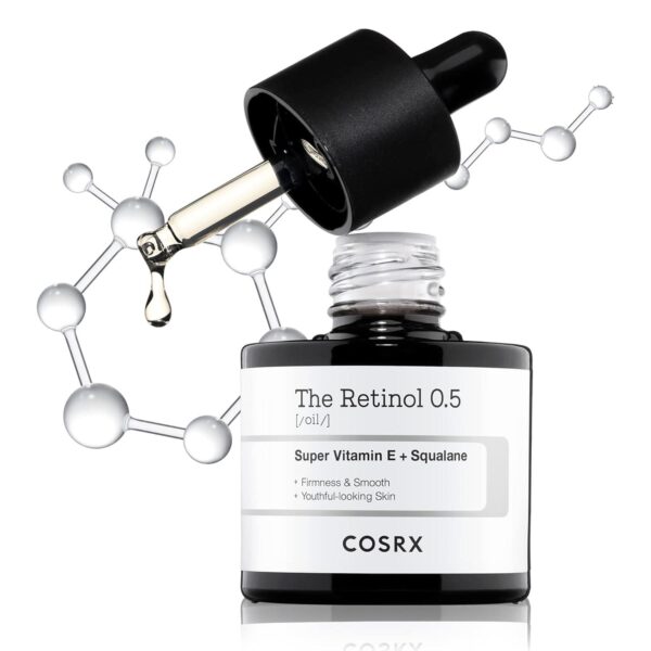 COSRX Retinol 0.5 Oil, Anti-aging Serum with 0.5% Retinoid Treatment for Face, Reduce Wrinkles, Fine Lines, and Signs of Aging, Gentle Skincare for Day and Night, Not Tested on Animals, Korean Skincare