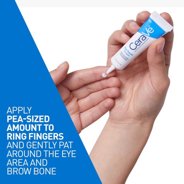 CeraVe Eye Repair Cream | Under Eye Cream For Puffiness And Bags Under Eyes | Hyaluronic Acid + Niacinamide + Marine Botanical Complex | Hydrating Eye Cream | Oil Free and Opthalmologist Tested - Image 5