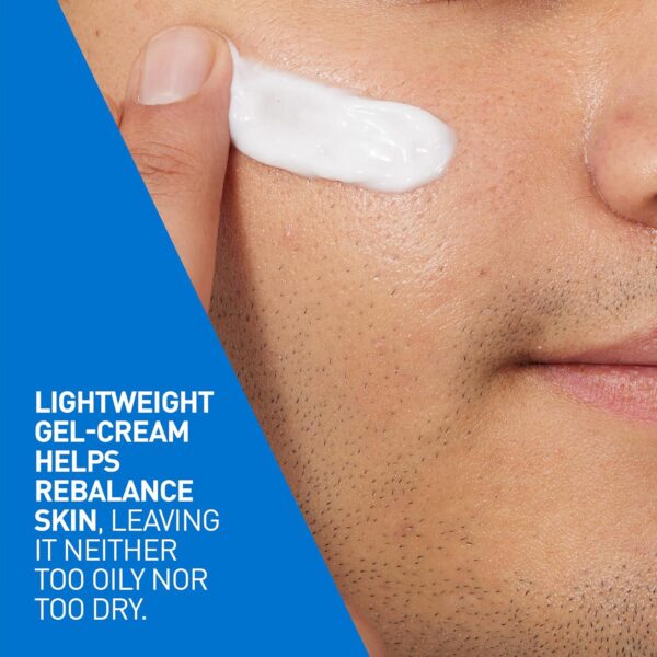 CeraVe Oil Control Moisturizing Gel-Cream | Face Moisturizer for Oily Skin | Niacinamide, Hyaluronic Acid and Oil Absorbing Technology To Rebalance Oily Skin | Non-Comedogenic, Fragrance Free and Oil Free - Image 4