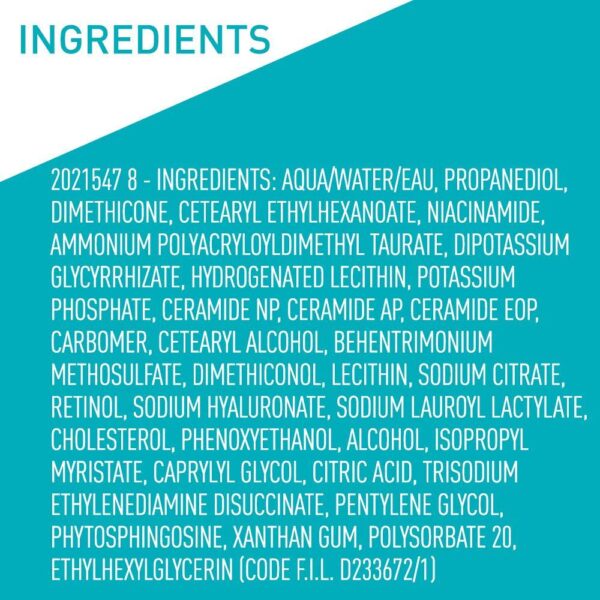 CeraVe Resurfacing Retinol Serum For Post Acne Marks, Formulated With Licorice Root Extract and Niacinamide, Brightening Serum and Pore Minimizer For Face, Post Acne Skin Barrier Repair, Non-Comedogenic - Image 7